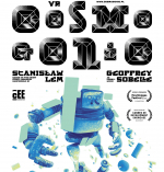 plakat robot niebieski tytuł filmu informacje o twórcach 