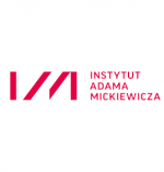 logo napis instytut adama mickiewicza czerwone 