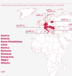 fragment mapy z wydarzeniami IAM w świecie