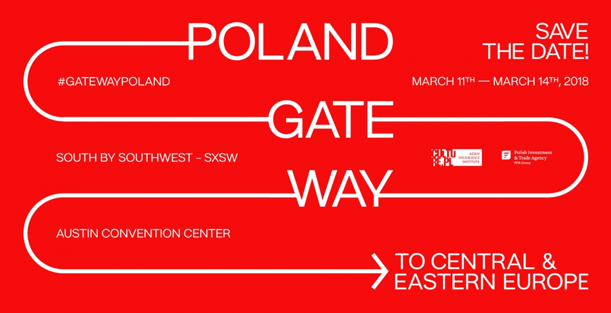#GATEWAYPOLND, identyfikacja wizualna polskiego pawilonu podczas SXSW, fot. IAM