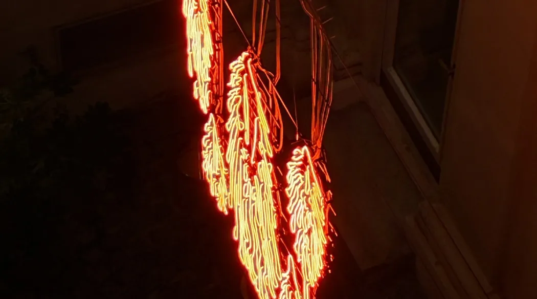 abstrakcyjny neon