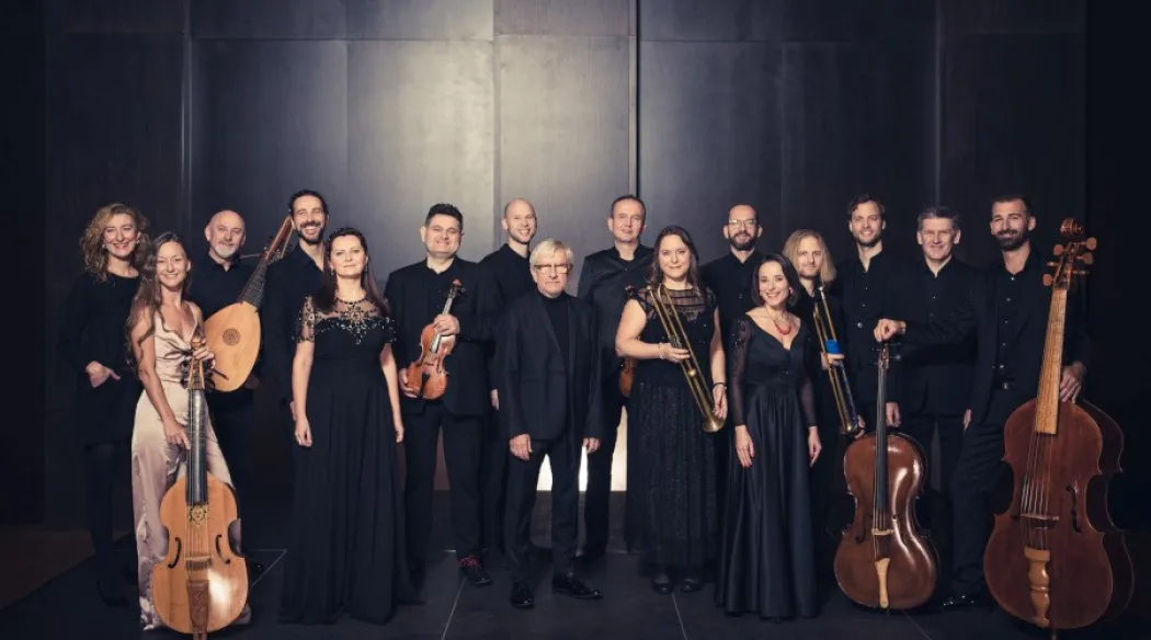 Grupa Wrocław Baroque Ensemble z instrumentami