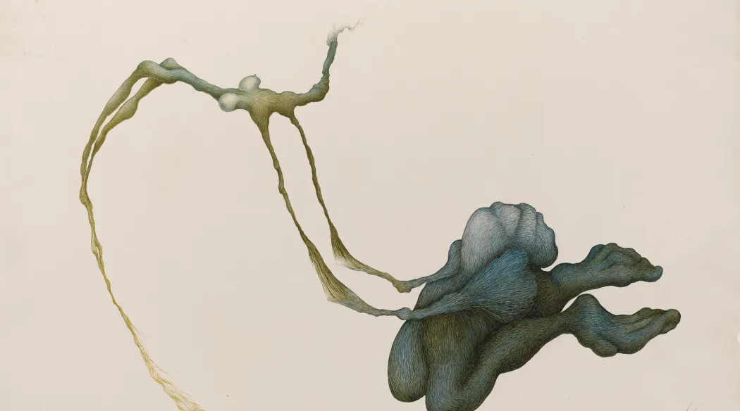 Alicja Wahl, Untitled, 1974  Ink on Paper 70,4 x 100,5 cm  Courtesy of the Wahl Foundation