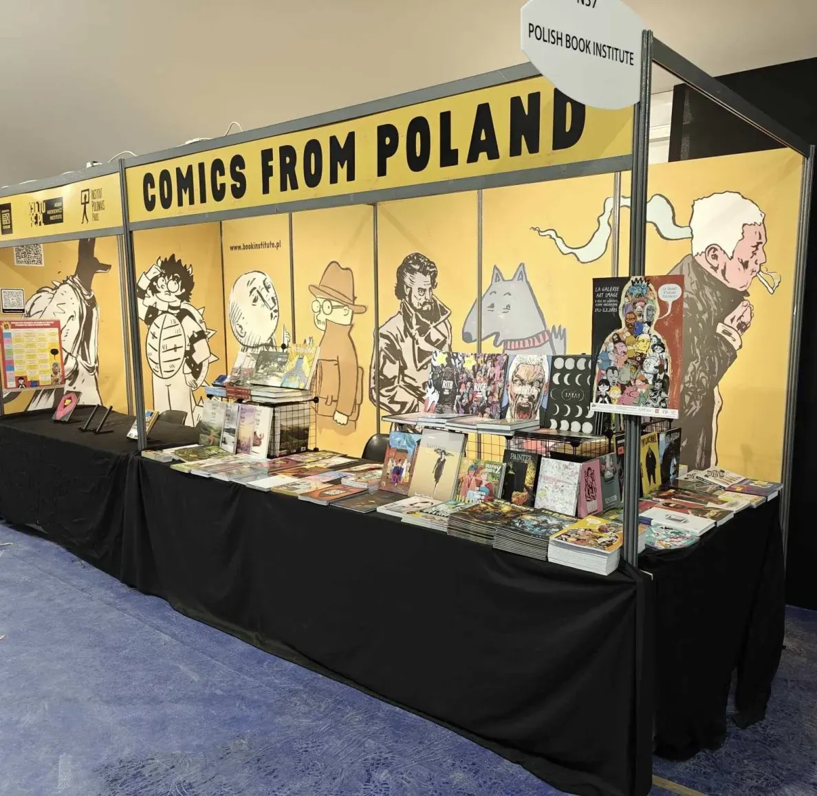 Polskie stoisko podczas 52. Międzynarodowego Festiwalu Komiksu w Angoulême