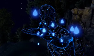 wirtualna postać wyciągająca rękę do odbiorcy