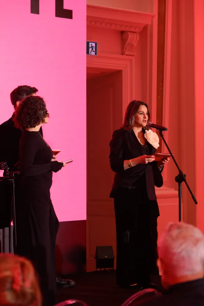 Olga Brzezińska, wicedyrektorka Instytutu Adama Mickiewicza, podczas gali 25-lecia Culture.pl,