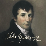 plakat portret muzyka napis Felix Yaniewicz 
