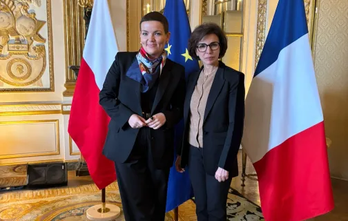 Ministra Kultury RP z Ministrą Kultury Francji fot. MKiDN